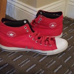 Men's red Converse size 12
